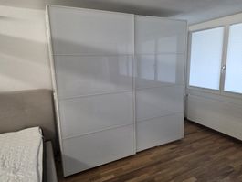 IKEA PAX Kleiderschrank Schiebetüren weiss