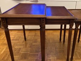 Ensemble de 3 tables gigognes vintage en bois