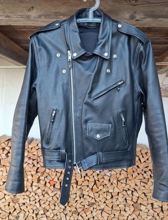 Lederjacke schwarz Herren Grösse L guter Zustand