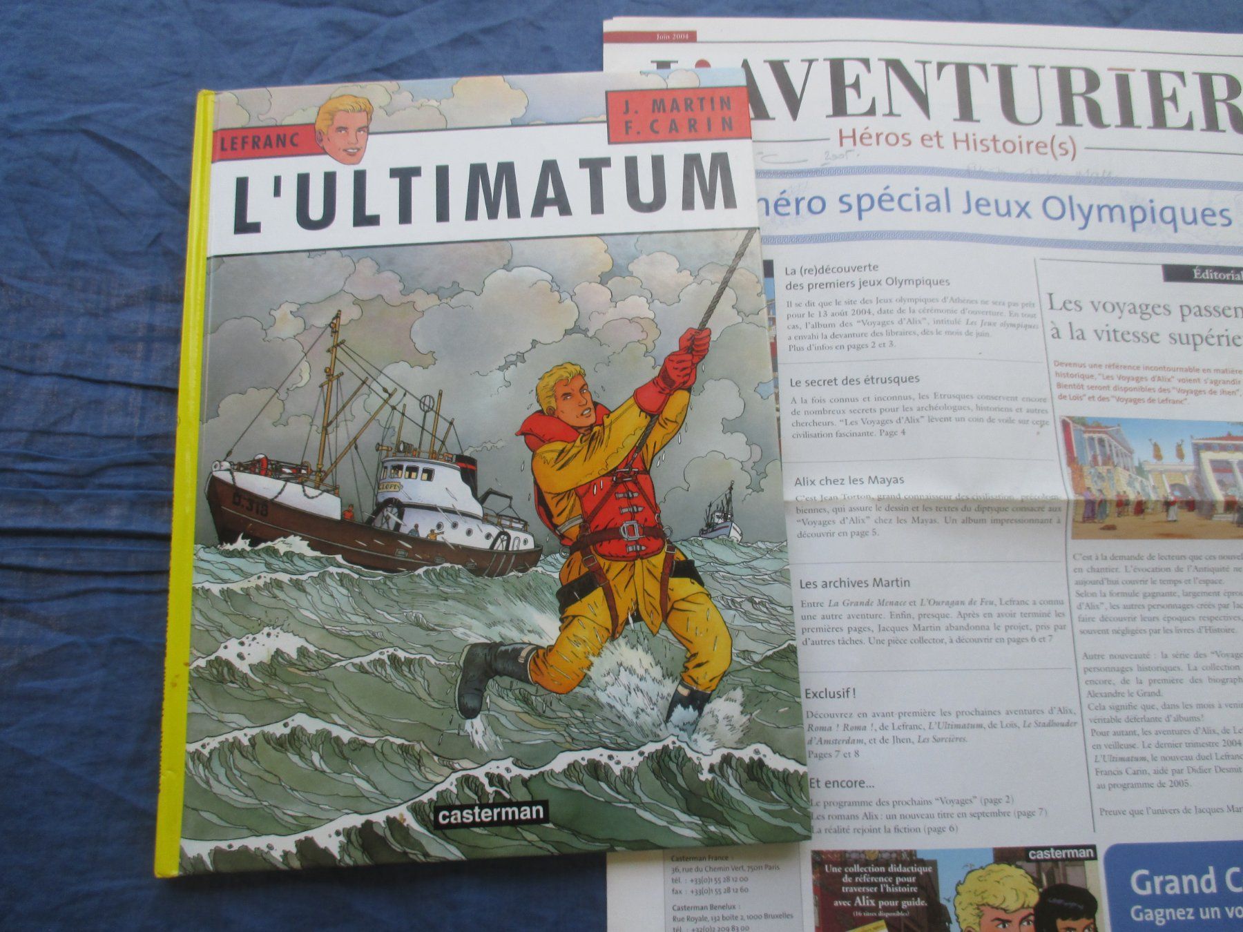 Fumetti: Lefranc : L'ultimatum, e.o. dédicacé par Carin – Usato da Colombier NE venduto da Nevenma