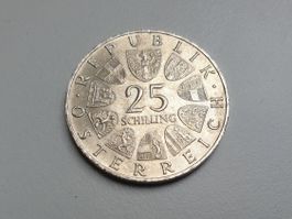 🇦🇹 Austria 25 Schilling 1966 Raimund Silver 13g .800