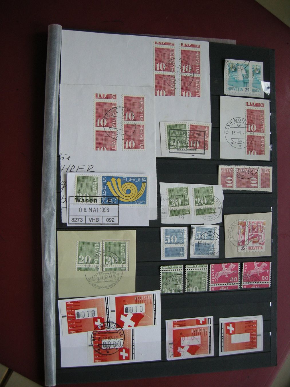 Tutti i francobolli: LOT MASCHINENSTEMPEL, RARE ABSCHNITTE – Usato da Rüti ZH venduto da jupi1945