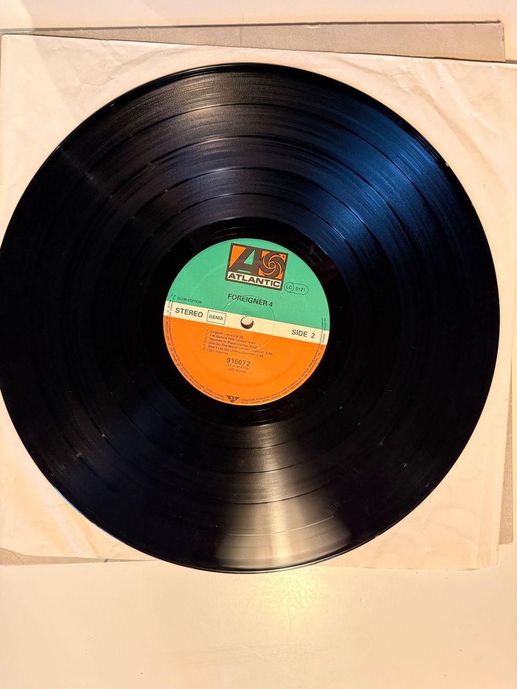 Dischi in vinile: Foreigner – 4 - 1982 – Usato da Unterägeri venduto da hero87333 3
