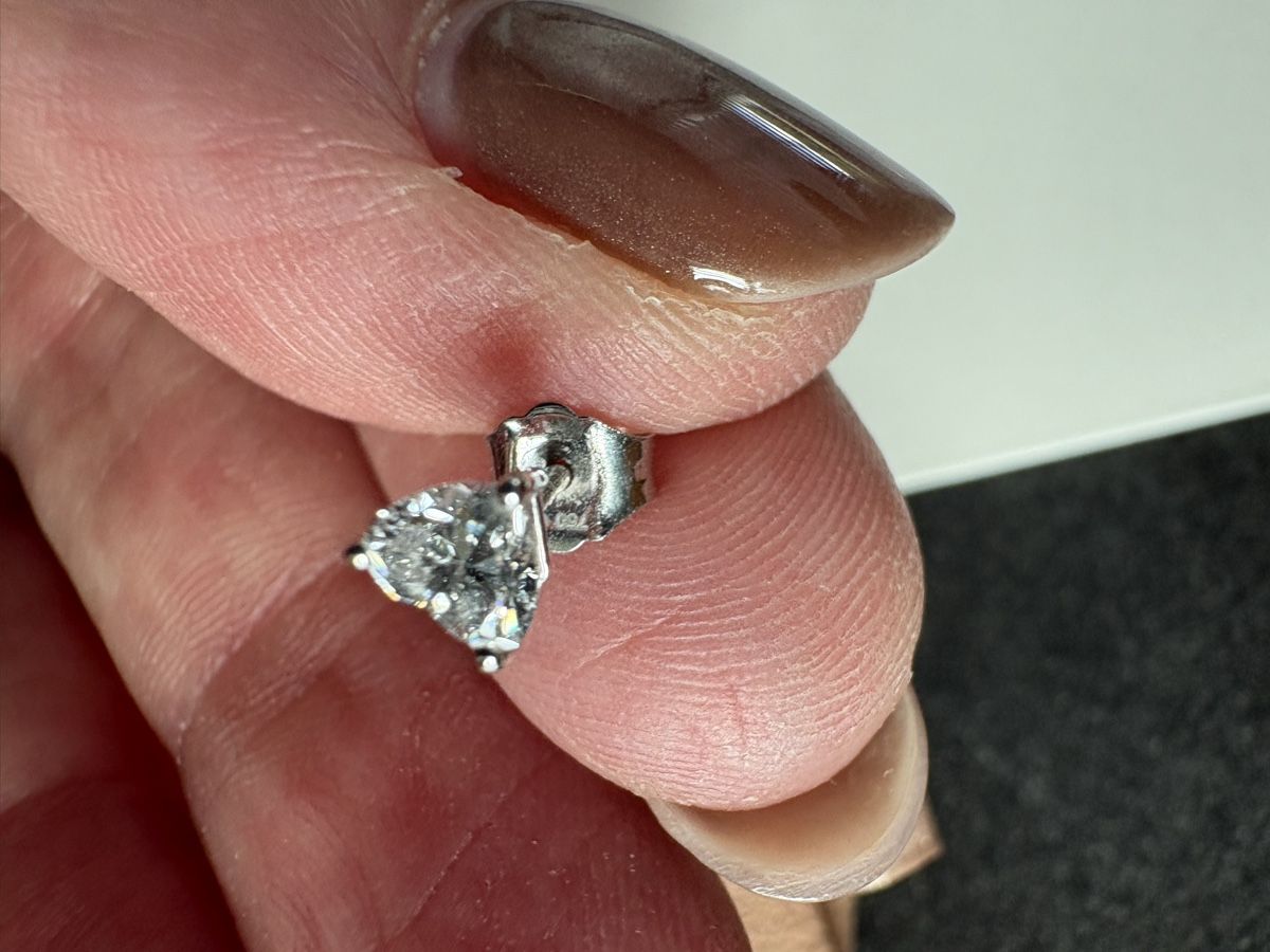 Christ Orecchini pendenti & Orecchini a lobo: Diamantohrstecker 0.6ct/ Weissgold – Nuovo e nell'imballaggio originale da Fehren venduto da Frischki 4