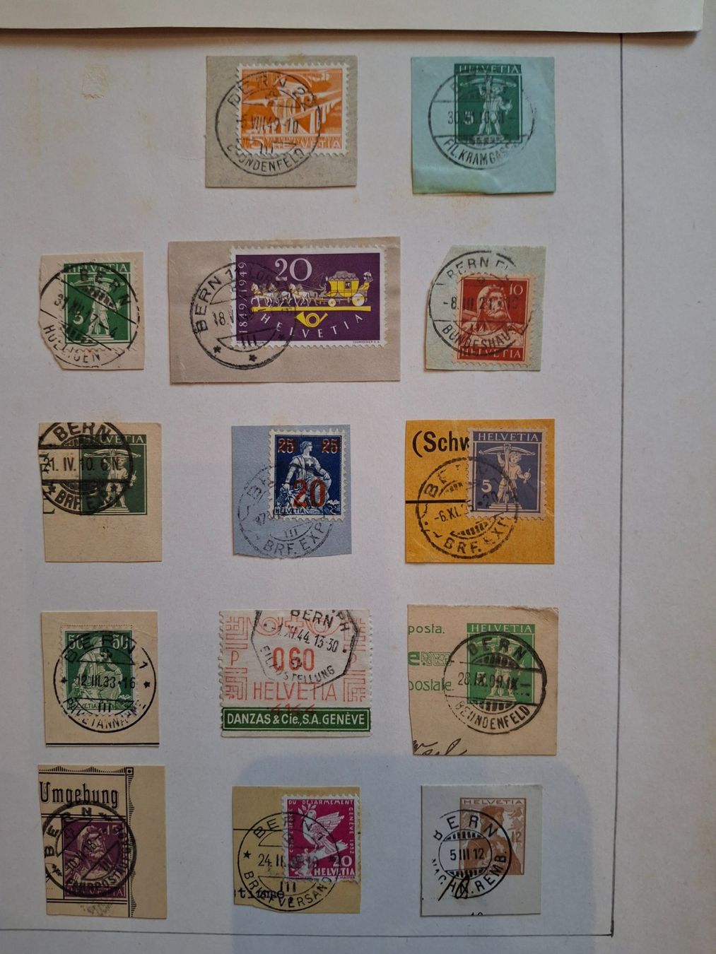 Tutti i francobolli: timbres vollstempel BERN différents offices. – Usato da Sorvilier venduto da carose01 4