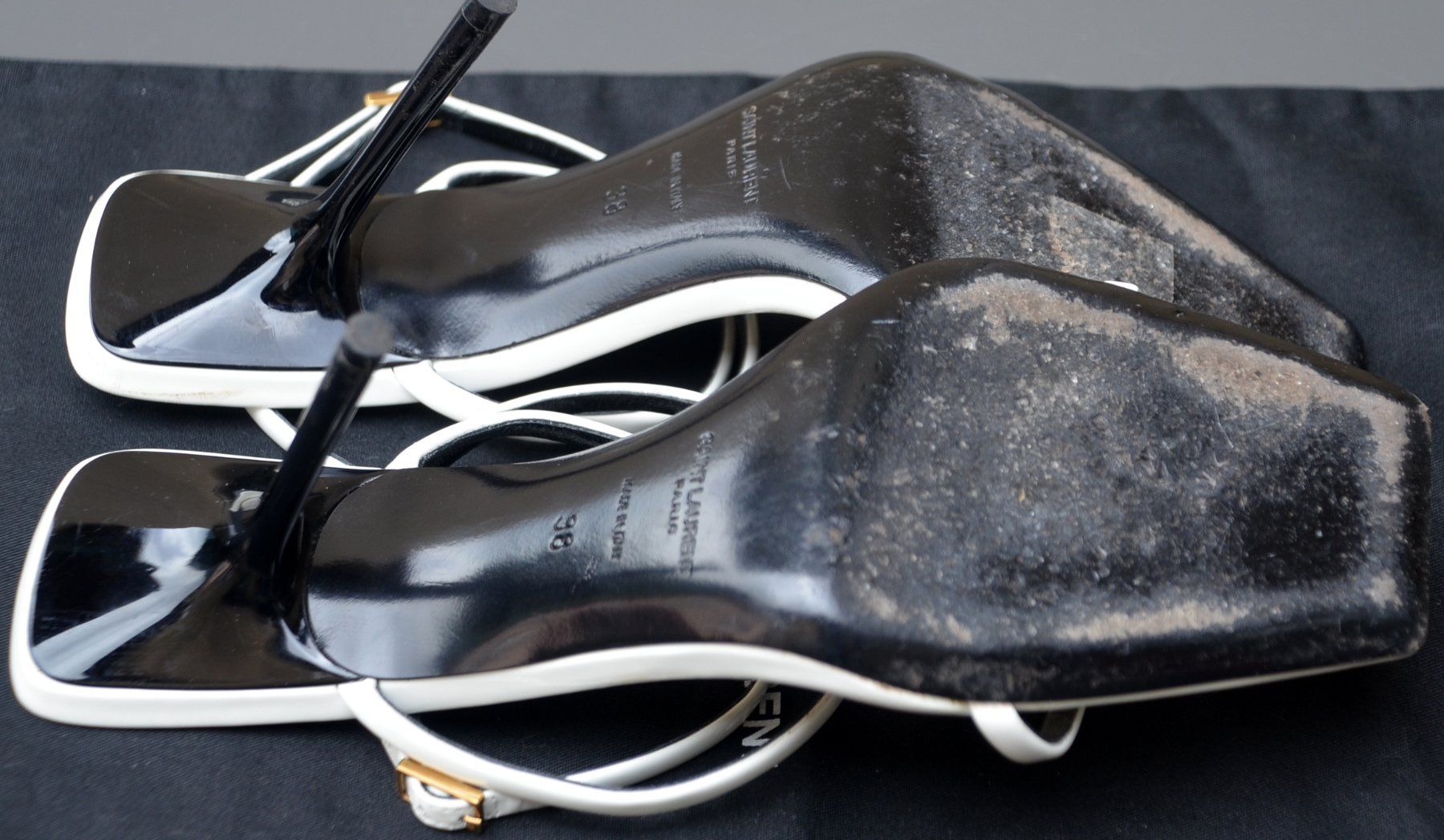 Saint Laurent Scarpe da donna: Saint Laurent Sandalen / sandales .38 – Usato da Collonges venduto da Auganien 8