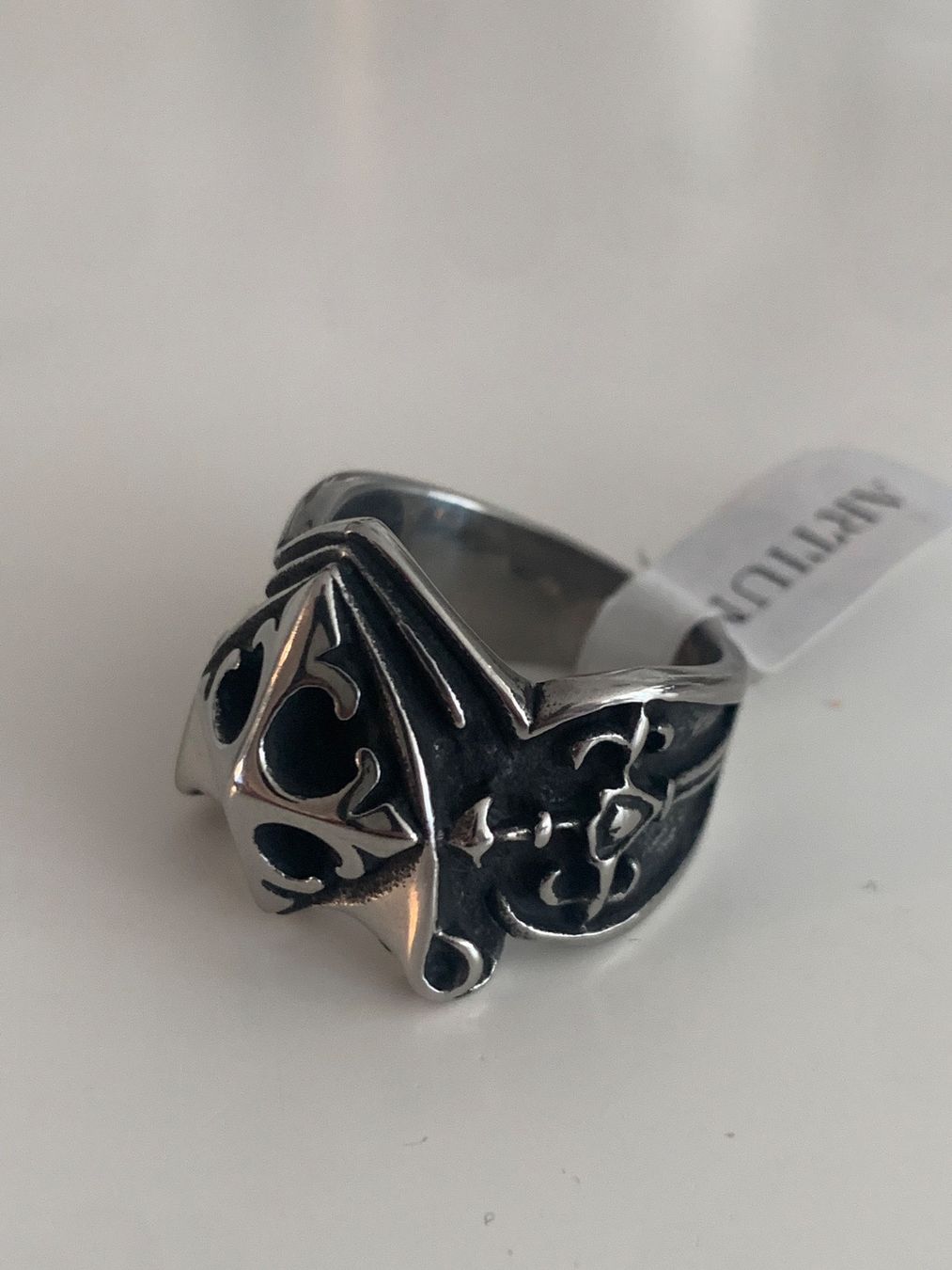 Anelli: Kreuzritter Ring Edelstahl | NEU | 19mm – Nuovo e nell'imballaggio originale da Basel venduto da fasnachtsoutlet1965 1