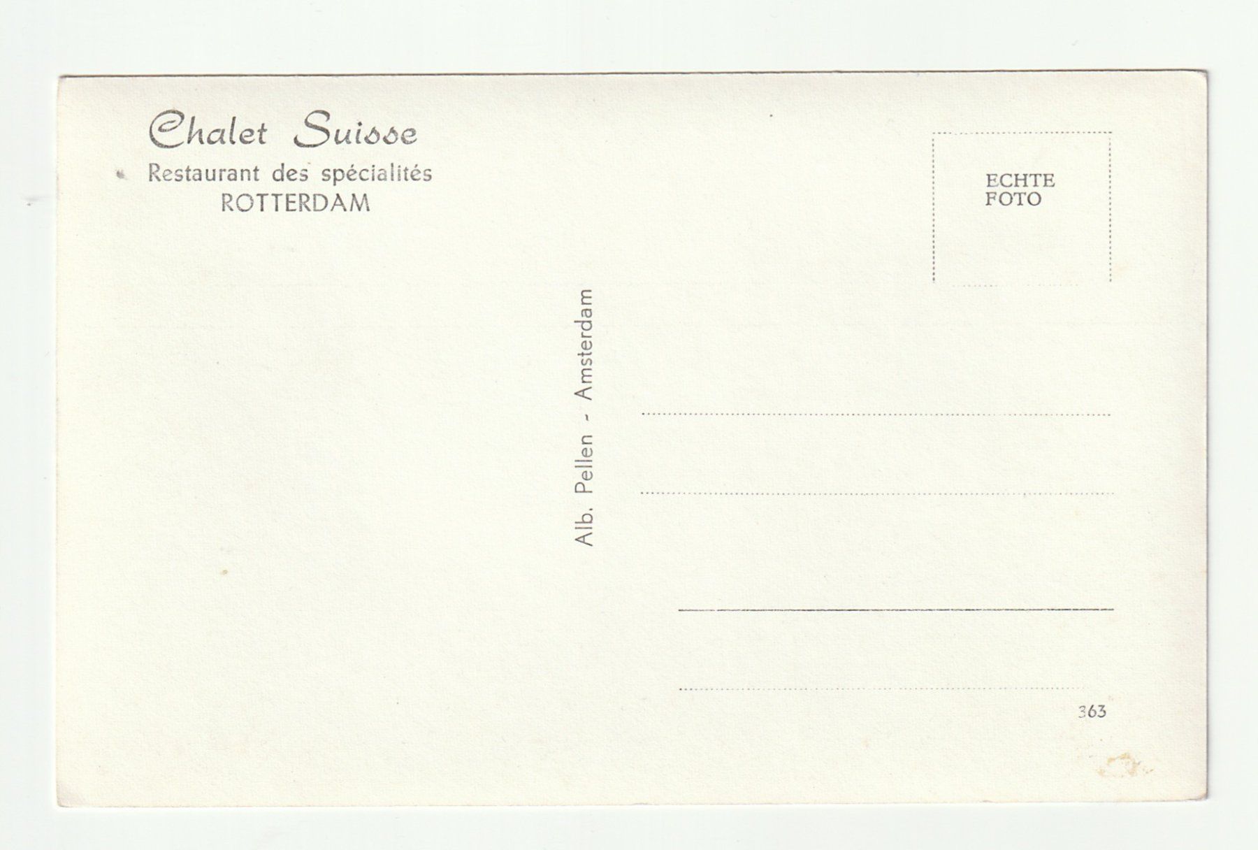 Cartoline postali: AK Rotterdam, Chalet Suisse Restaurant Park Schweiz Stil – Nuovo (secondo la descrizione) da St. Gallen venduto da Ricardo_Deals 1