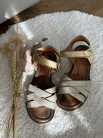 Schicke Bisgaard Sandalen, Gold/Beige, Gr. 35 