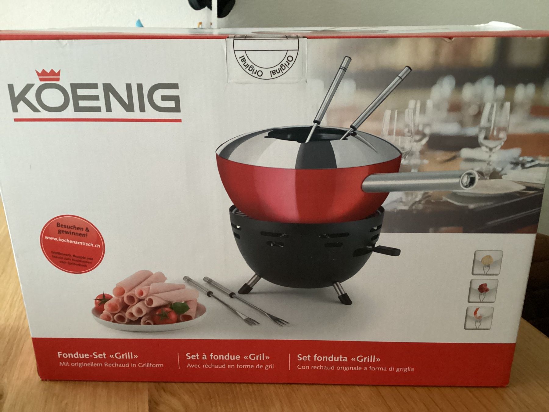 Elettrodomestici da cucina: König Fondue Set – Nuovo (secondo la descrizione) da Flüelen venduto da ne08