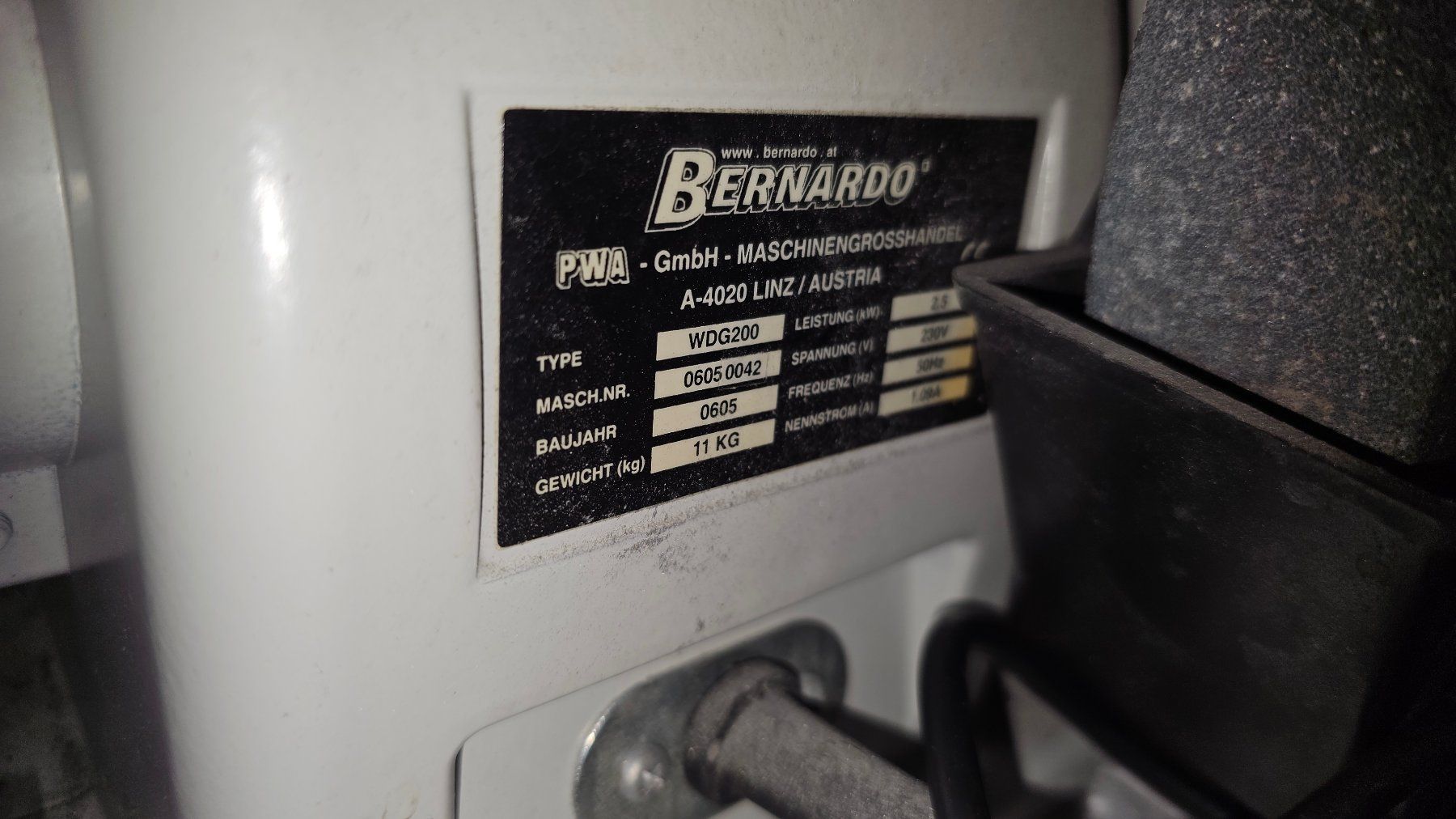 Bernardo Tutte le macchine: Schleifmaschiene Bernardo WDG-200 guter Zustand – Usato da Ammerzwil BE venduto da Brumi57 3