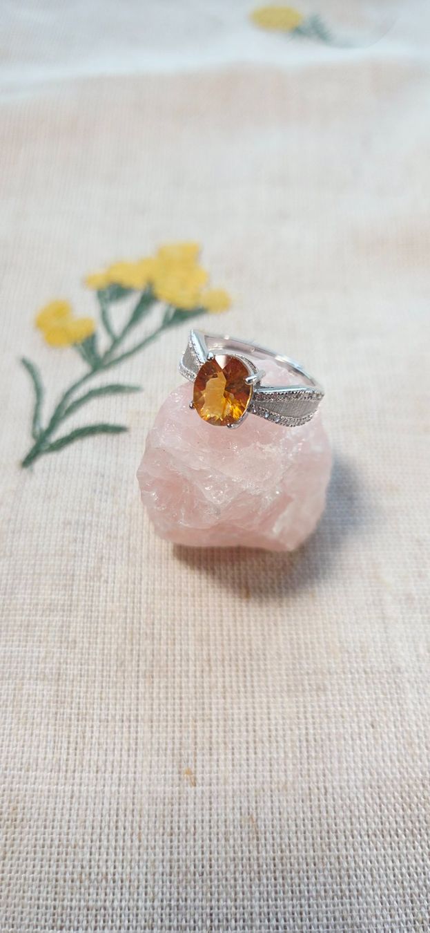 Anelli: NEW - S925 Citrine Ring (Adjustable) – Nuovo (secondo la descrizione) da Zürich venduto da cin_wcf6 3