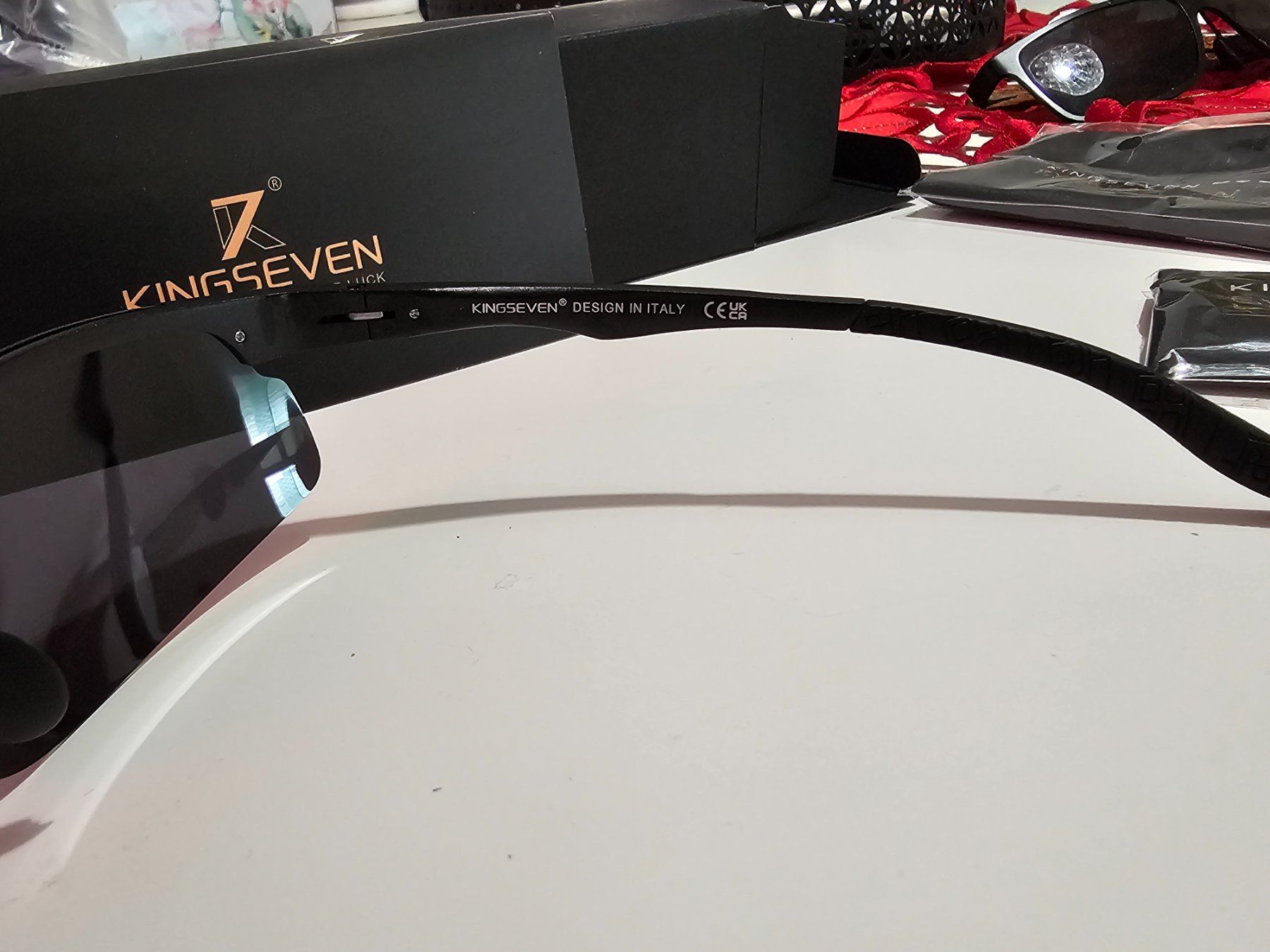 Occhiali & Lenti: Herren Sonnenbrille Kingseven Black – Nuovo e nell'imballaggio originale da Suhr venduto da sjay.Cv 4