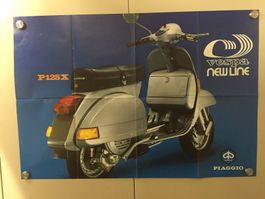 Vespa P125X Poster 1980