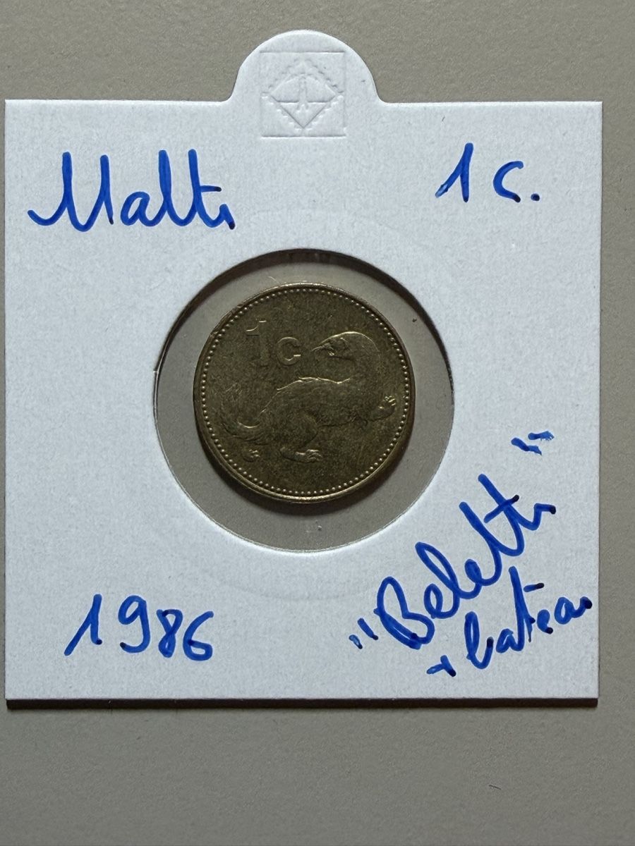 Tutti le monete: Malte - 1 cent - 1986 - Luzzu – Usato da Payerne venduto da Mike1682