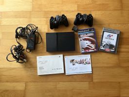 PlayStation 2 Konsole inkl. Spielen und Controllern