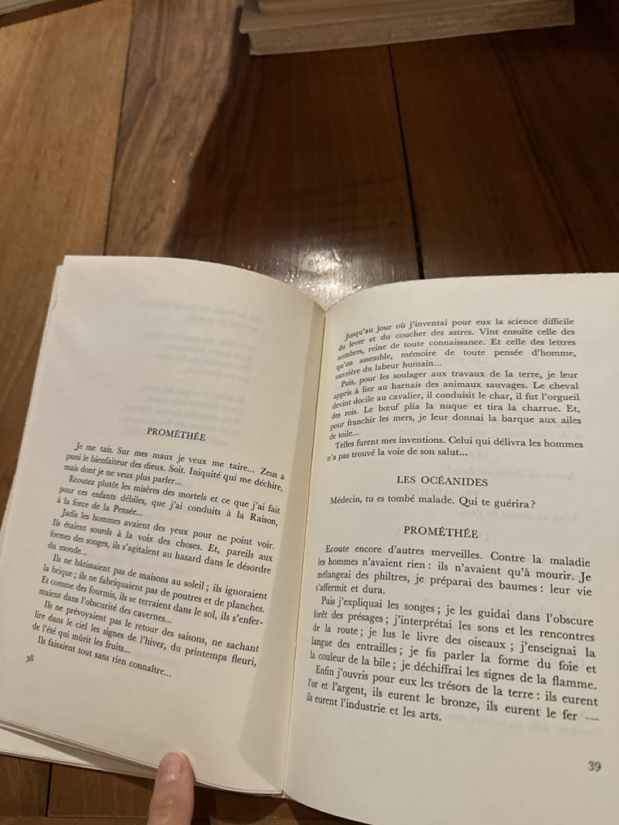 Libri: Prométhée Enchaîné, Eschyle - Édition Mermod, comme neuf – Usato da Sergey venduto da sylviegut 1