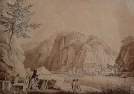 Dessin l'école d'Adrian Zingg - Herrnskretschen -circa 1780