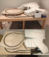 H0 Märklin Anlage Rohbau mit M-Gleis & Zubehör