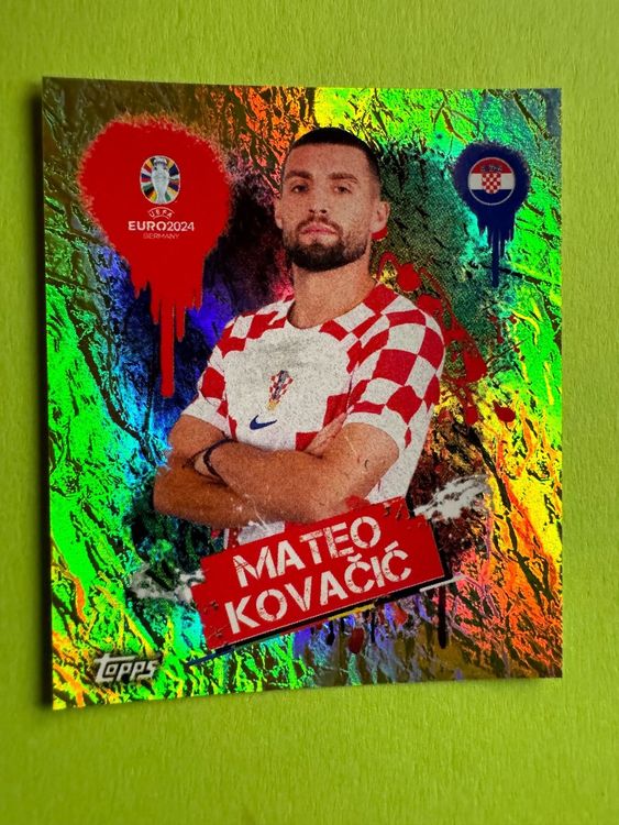 EM Topps 2024 Mateo Kovacic CRO 3 orange (Neu (gemäss Beschreibung)) in