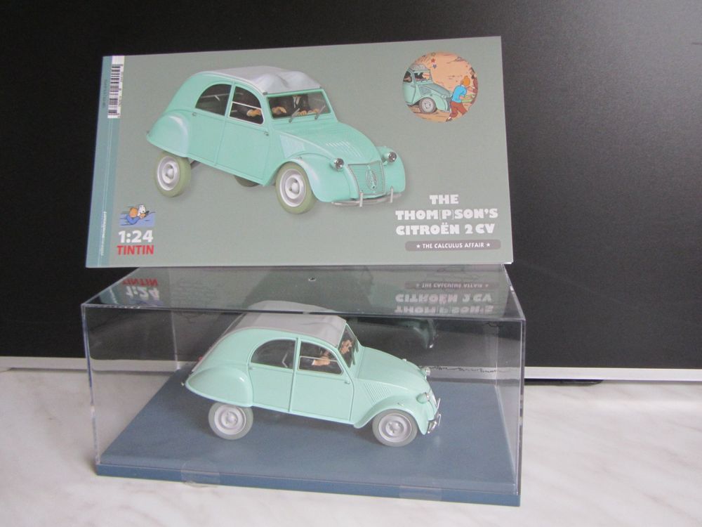 1:24 - Coche a escala - Voiture Tintin 1:24 - N°36 La Conduite Interieure Beige - Tintin