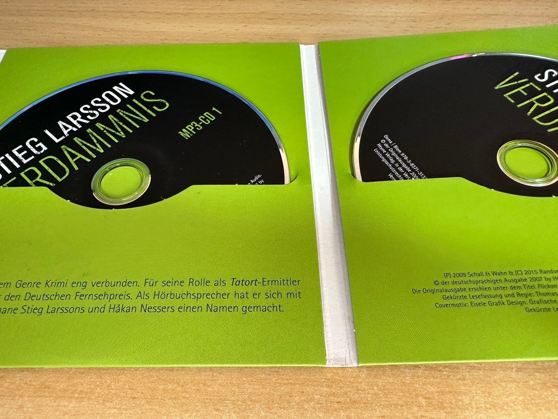 Audiolibri: Stieg Larsson - Verdammnis - MP3 - 2 CD – Usato da Rikon im Tösstal venduto da Alpenmutz 2