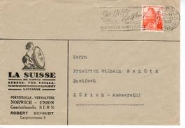 Brief, La Suisse Versicherung Bern 1940