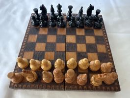 Schachspiel Holzfiguren Brettspiel gebraucht