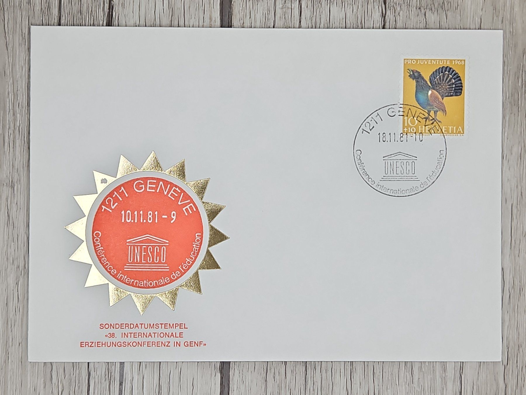 Tutti i francobolli: CL11 Enveloppe + Timbre Suisse 1981 – Usato da Cousset venduto da Patrick_Collections