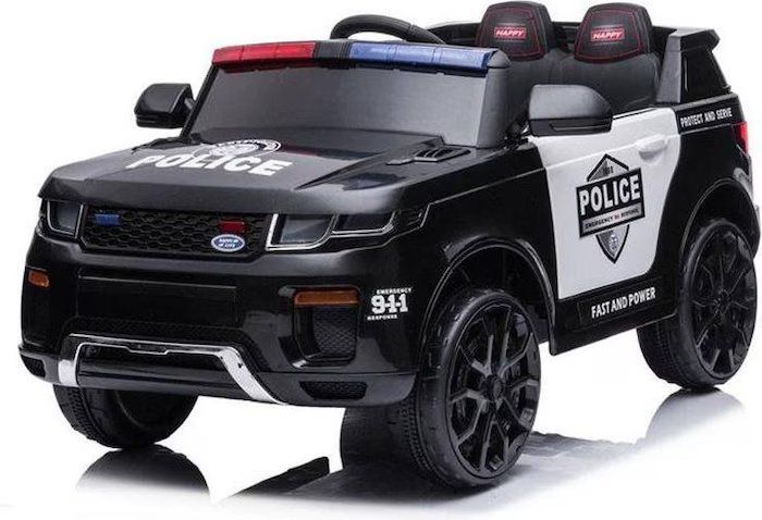 Fahrzeuge für Kinder: R/C Ride On Polizei Auto (schwarz) – Neu und originalverpackt aus Zeiningen von VSA-AG