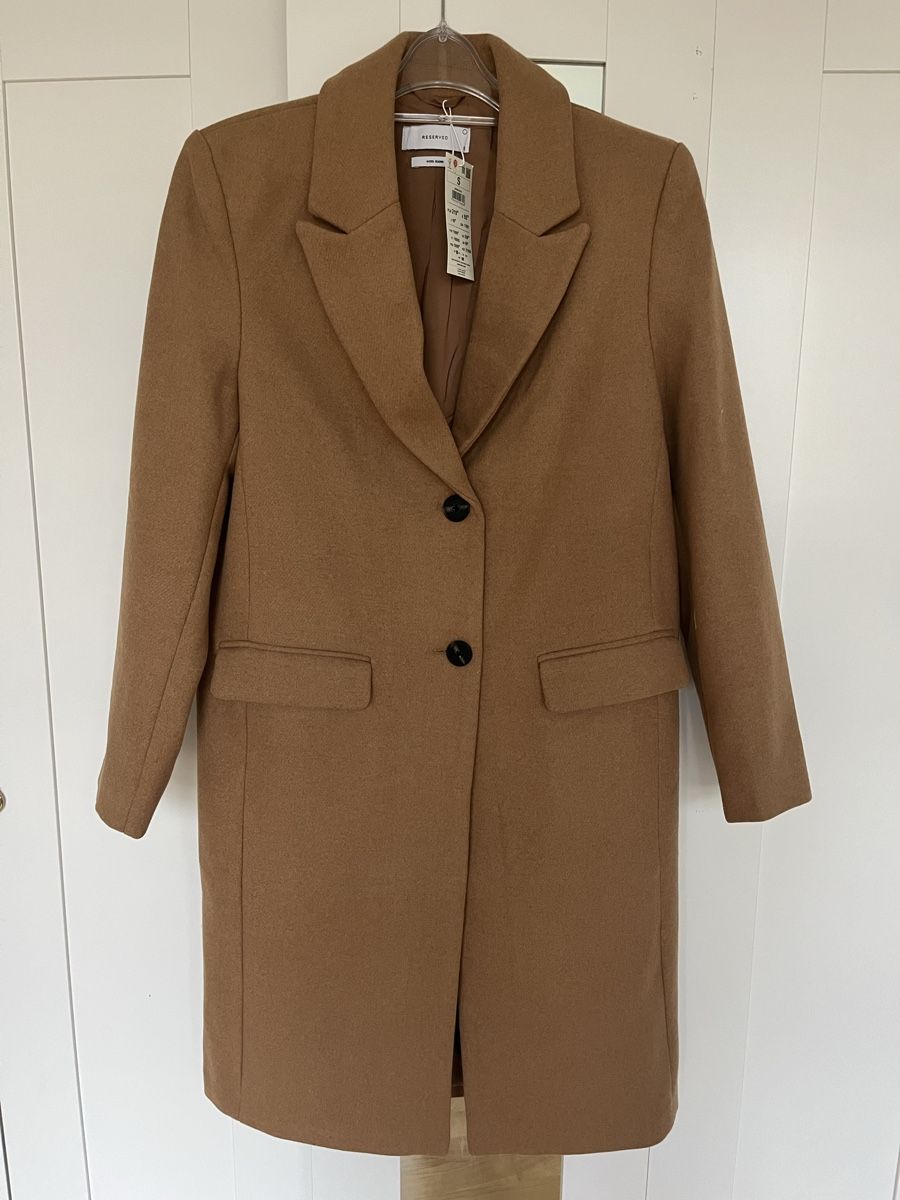 Mäntel: New Reserved Wool Blend Coat size S beige – Neu und originalverpackt aus Stäfa von Kristinetta