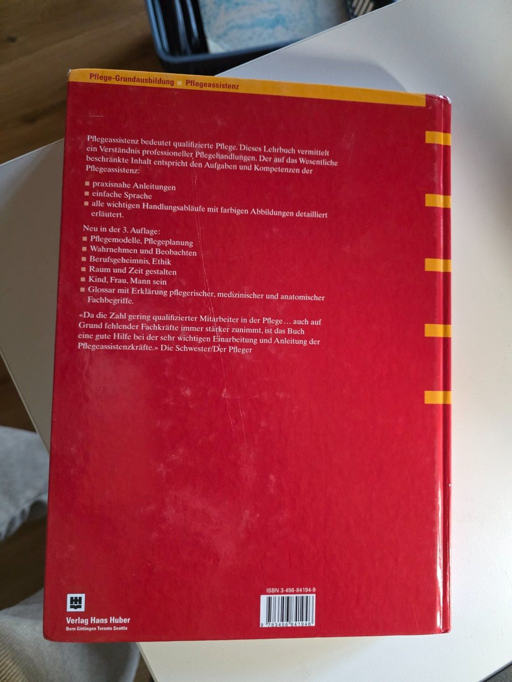 Libri: Lehrbuch Pflegeassistenz - Elisabeth Blunier 2005 – Usato da Walterswil BE venduto da Lonitti 6