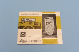 Leitz Leica-METER MR Anleitung - Versand kostenlos