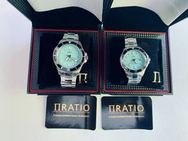 2X RATIO Freediver set, Seiko NH35 movement Men + Women !