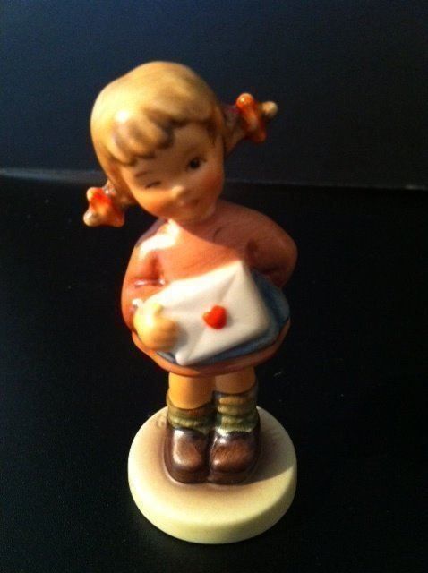 Hummel Statuette: Hummel Figur  "hab Dir geschrieben" – Usato da Einsiedeln venduto da Fundgrube59