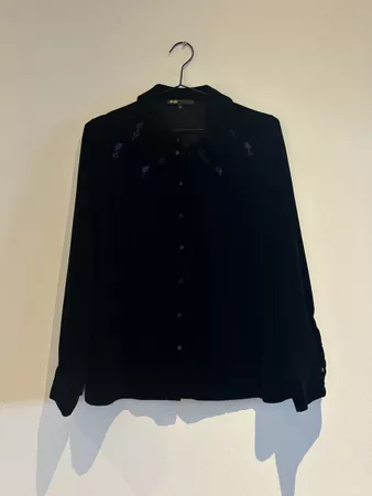 Maje Samtbluse