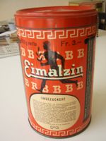 antike Blechdose Eimalzin