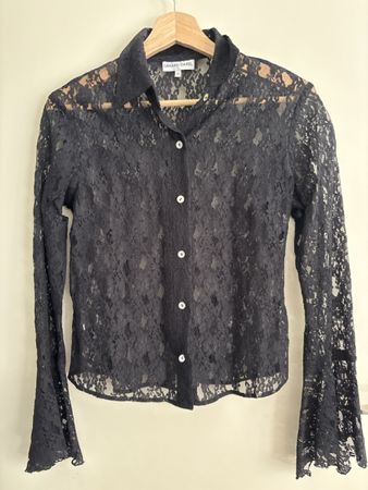Chemisier dentelle noire Gérard Darel, Taille 36