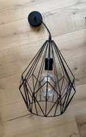 Deckenlampe Drahtkäfig schwarz