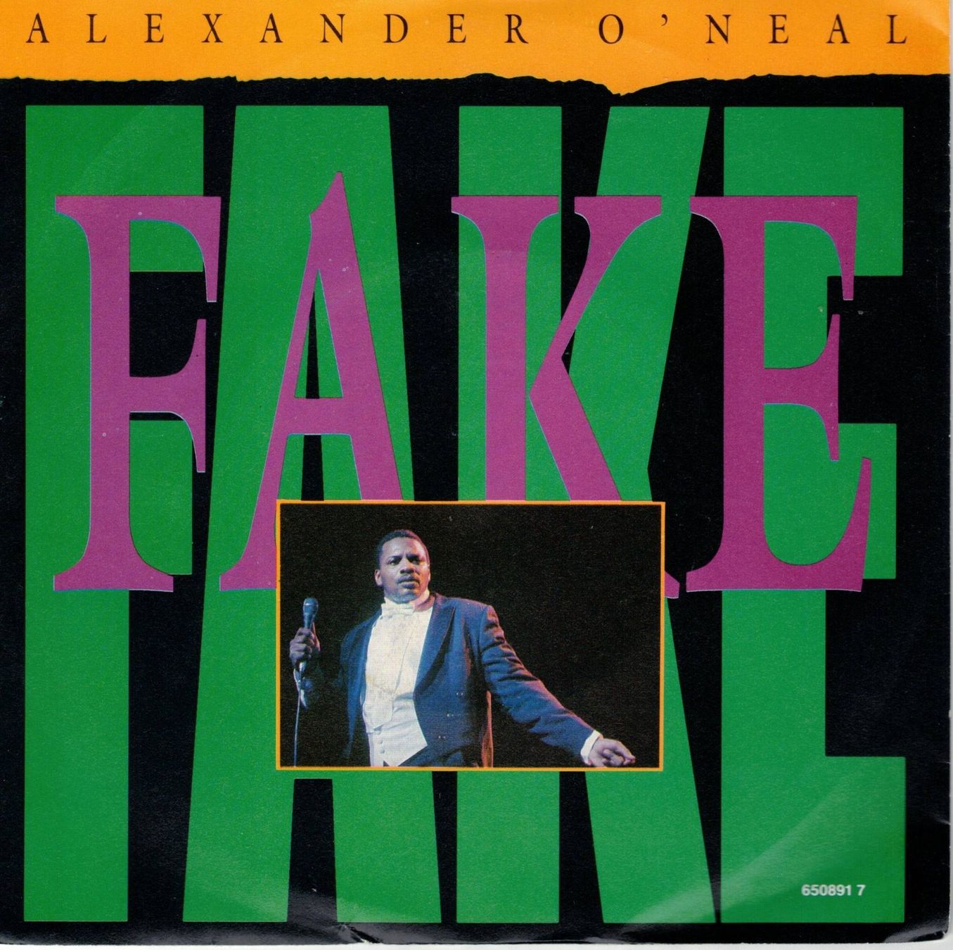 Dischi in vinile: Single7    Alexander O`Neal  -- Fake – Usato da Rheinau venduto da thealbum