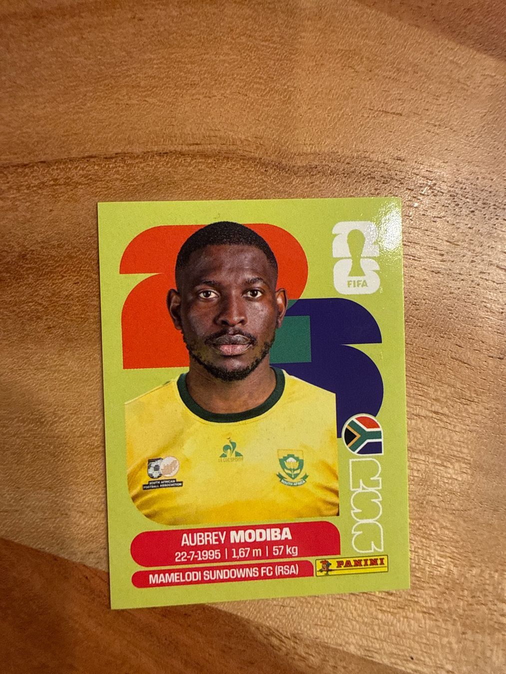 Panini Carte collezionabili: WM 2026 Panini Sticker  Aubrey Modiba RSA 4 – Usato da Winterthur venduto da ylaura
