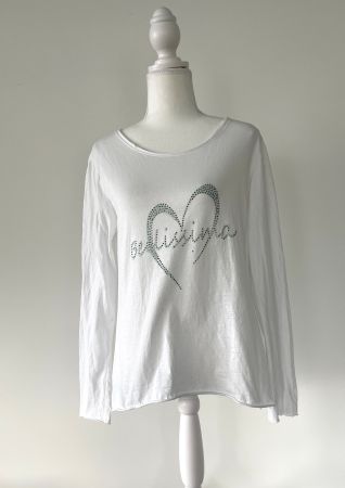 Trend Shirt Herz Liebe Grösse S