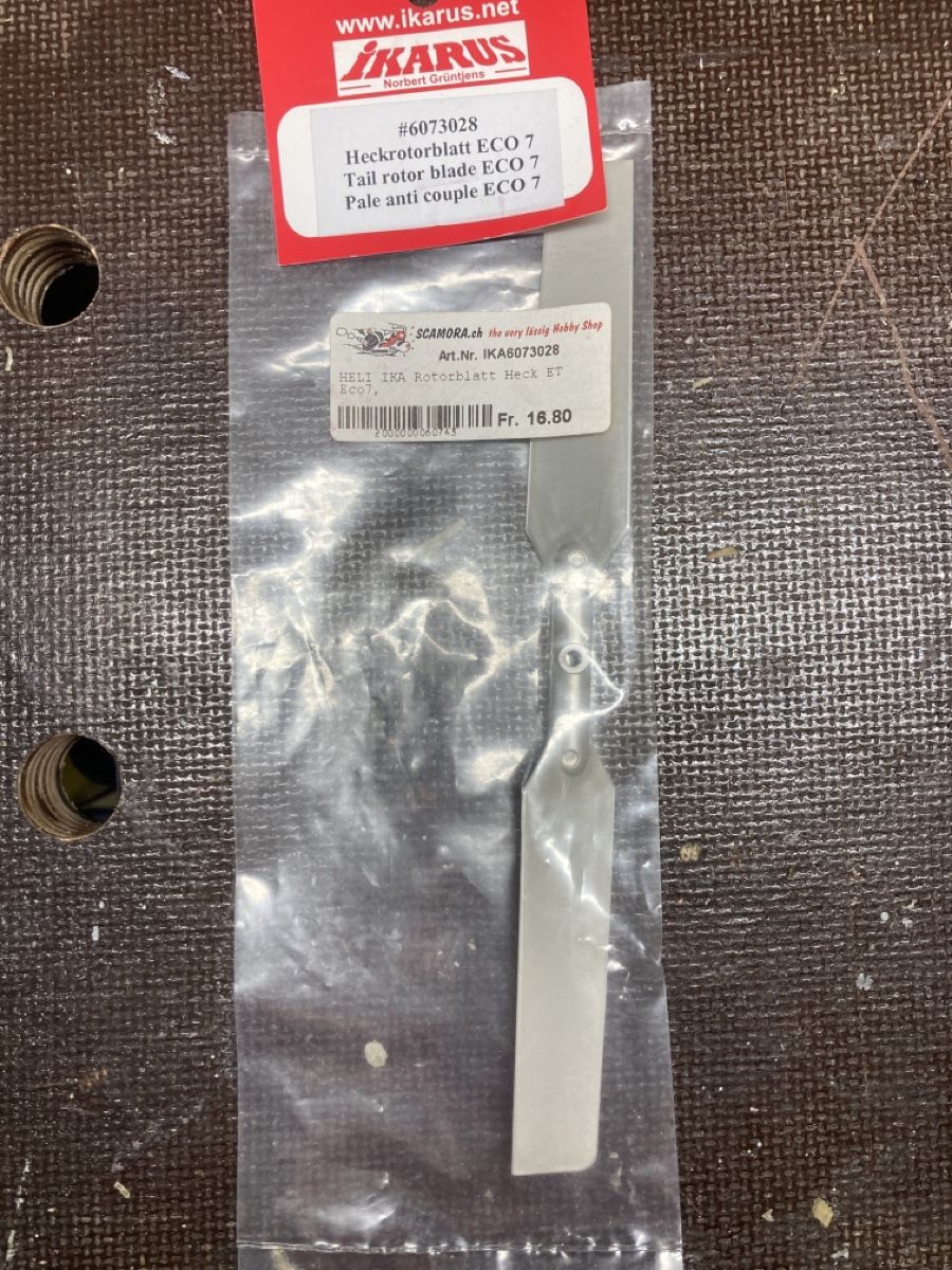 RC Modellbau: Pale arrière hélicoptère Ikarus ECO 7 neuf – Neu und originalverpackt aus Gimel von pyleco