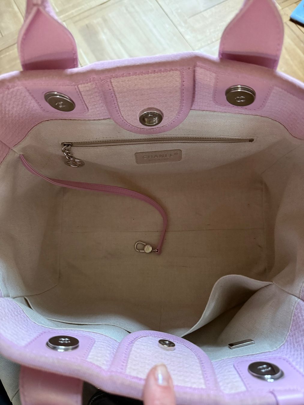 Chanel Taschen für Damen: Chanel Deauville Small hellrosa  mit Pochette – Gebraucht aus Lutzenberg von Schatzkiste88 5