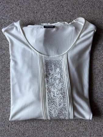 Gerry Weber langarm Shirt, Damen, Gr. 46, weiss