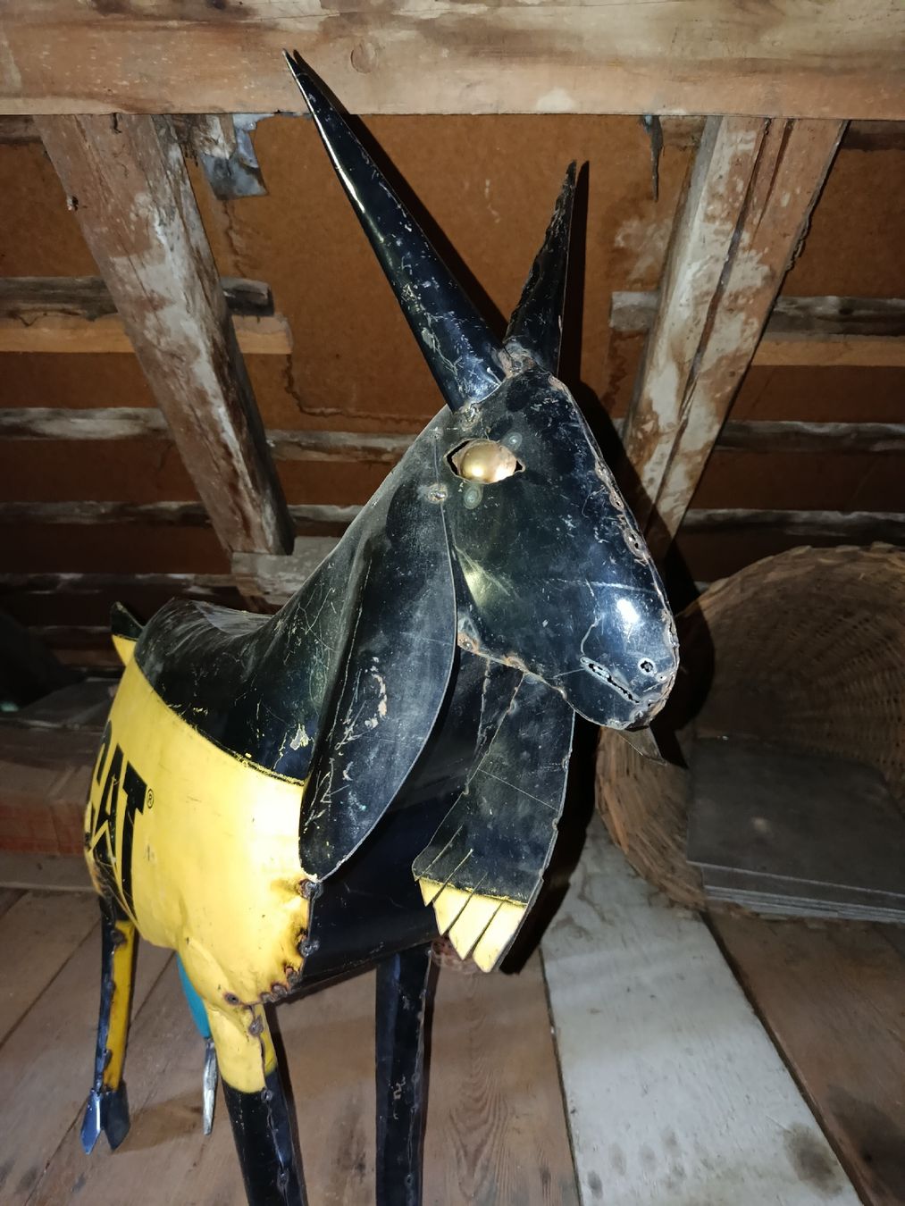 Statuette: Kunst, Altmetall, Ziege, Deko – Usato da Oberägeri venduto da SaniBeach 3