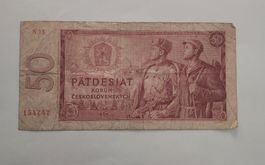 Tschechoslowakei Banknote 50 Korun 1964