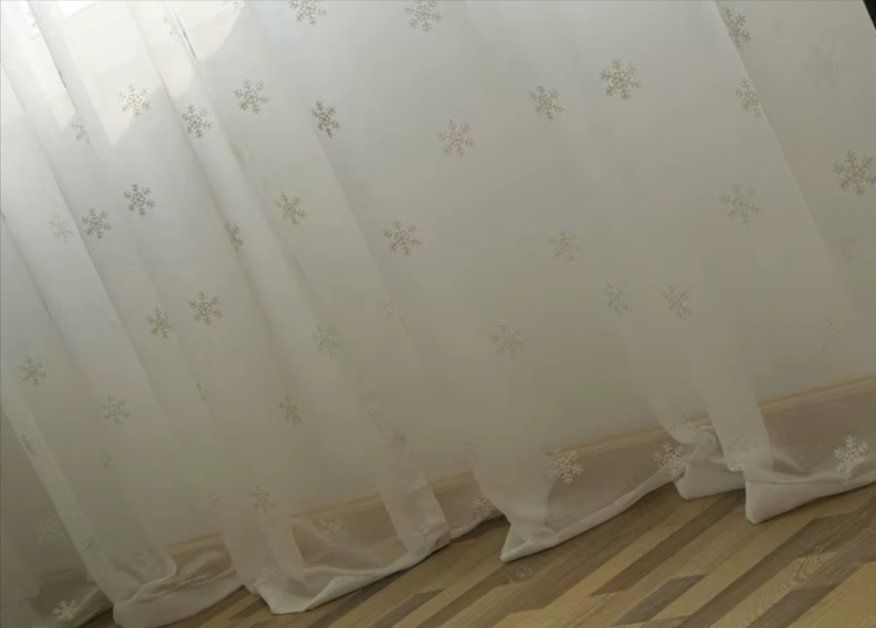 Tende: Schöne Schneeflocke Vorhänge 300x250cm – Nuovo e nell'imballaggio originale da Amriswil venduto da Ravinvida 2