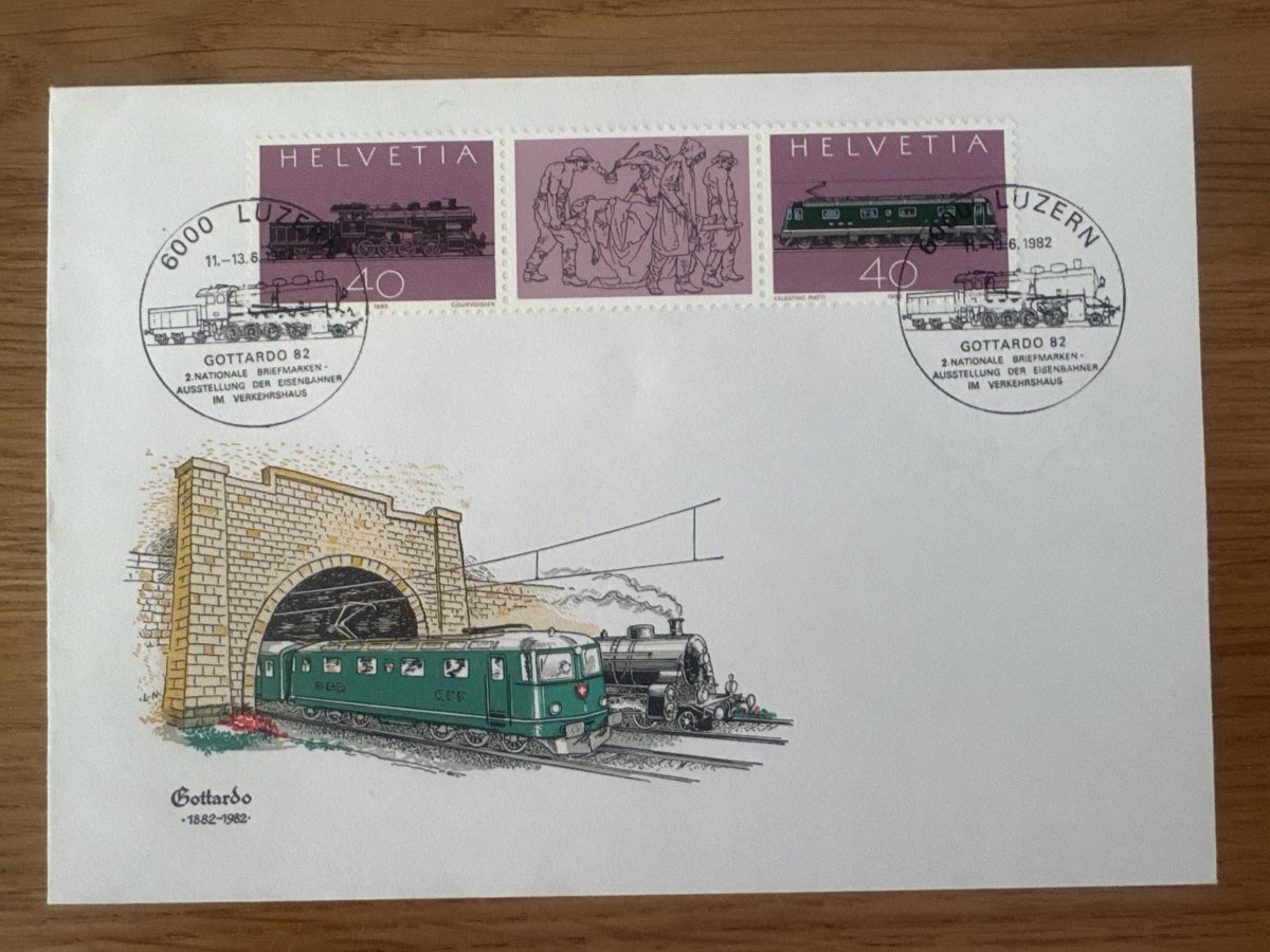Tous les timbres: Ersttagsbrief FDC Gottardo 82 Luzern 1982  – D'occasion à Muhen par Kusi_