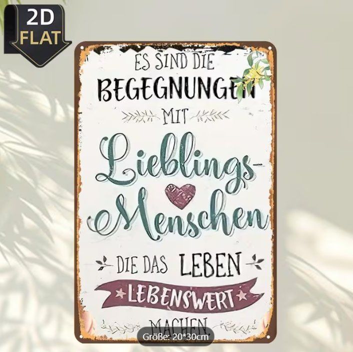Schilder: Schild Lieblingsmenschen – Neu und originalverpackt aus Gerlafingen von Tsuru